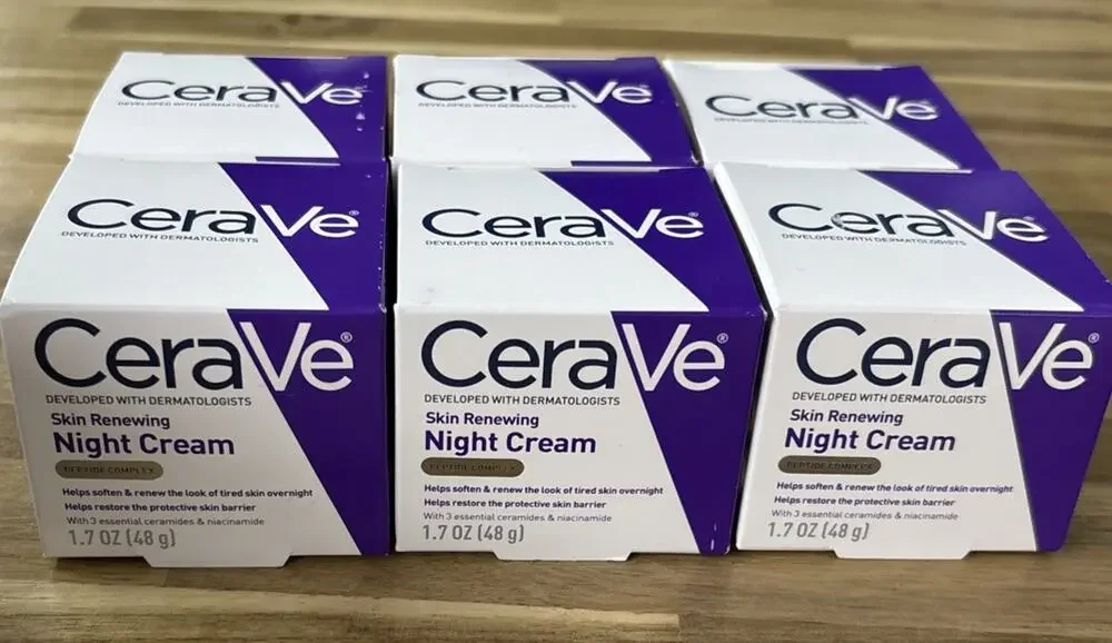 6 PACK Cerave Skin Renewing Night Cream - 1.7oz